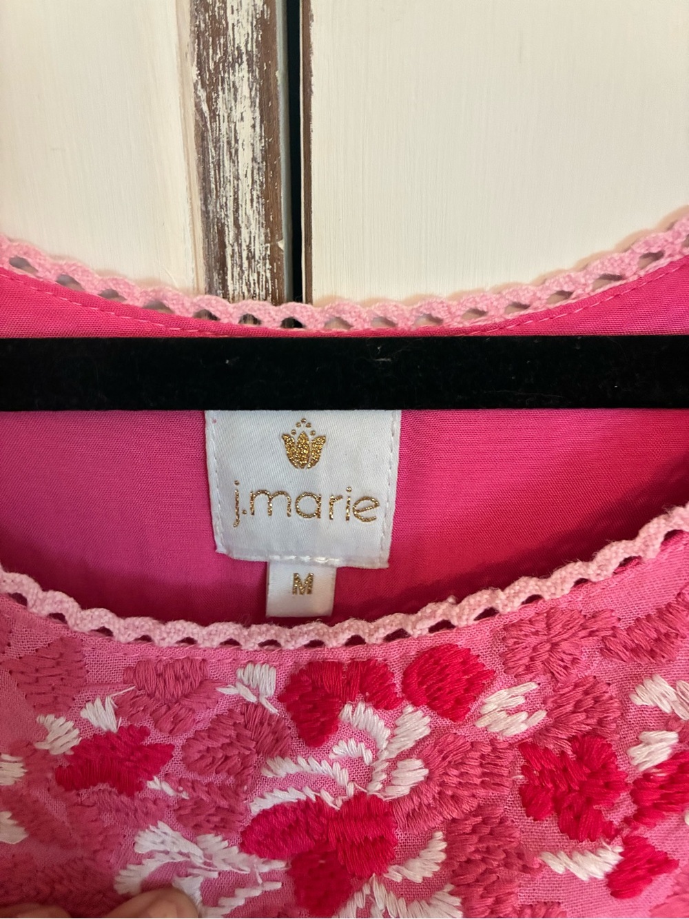 Pink Embroidered Ruffled Midi Dress - Picture 4 of 5